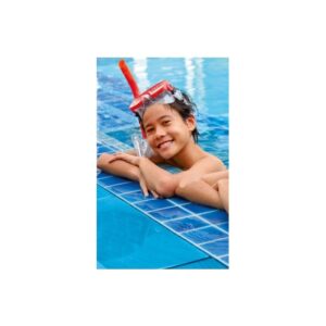 Duikbril en snorkel rood voor kids 8 jaar 10050529