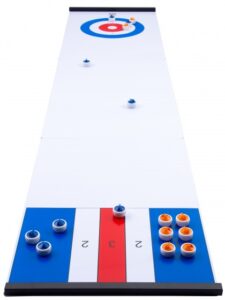 Engelhart speelbord voor curling en shuffle wit 180 x 39 cm 303577