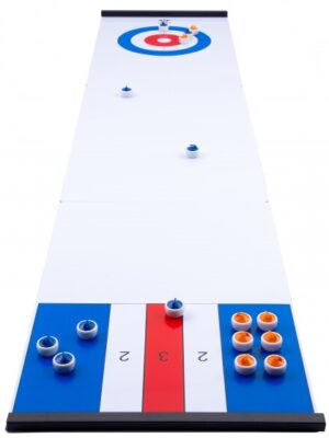 Engelhart speelbord voor curling en shuffle wit 180 x 39 cm 303577