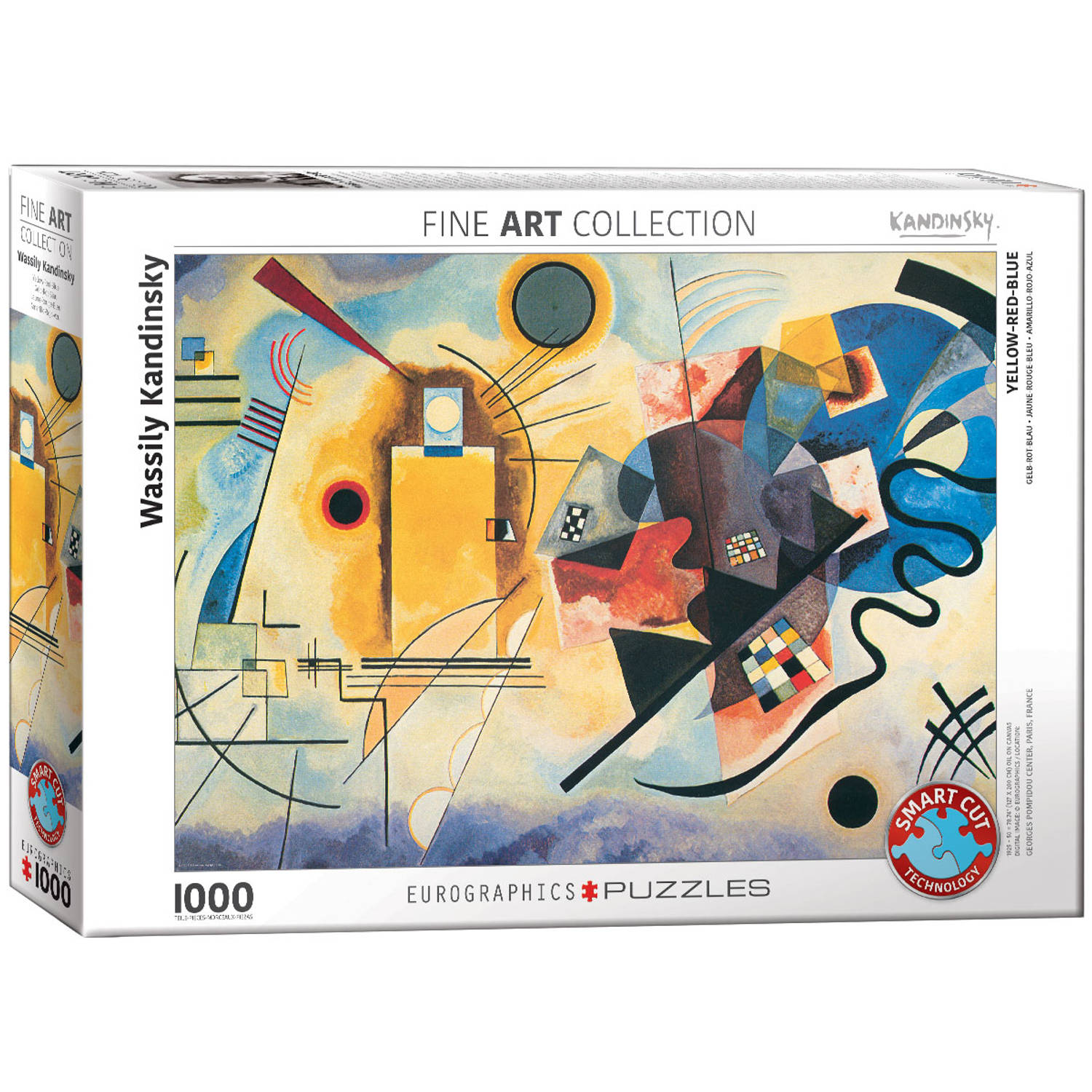 Eurographics Puzzel Yellow Red Blue - Wassily Kandinsky (1000 stukjes) 3986159