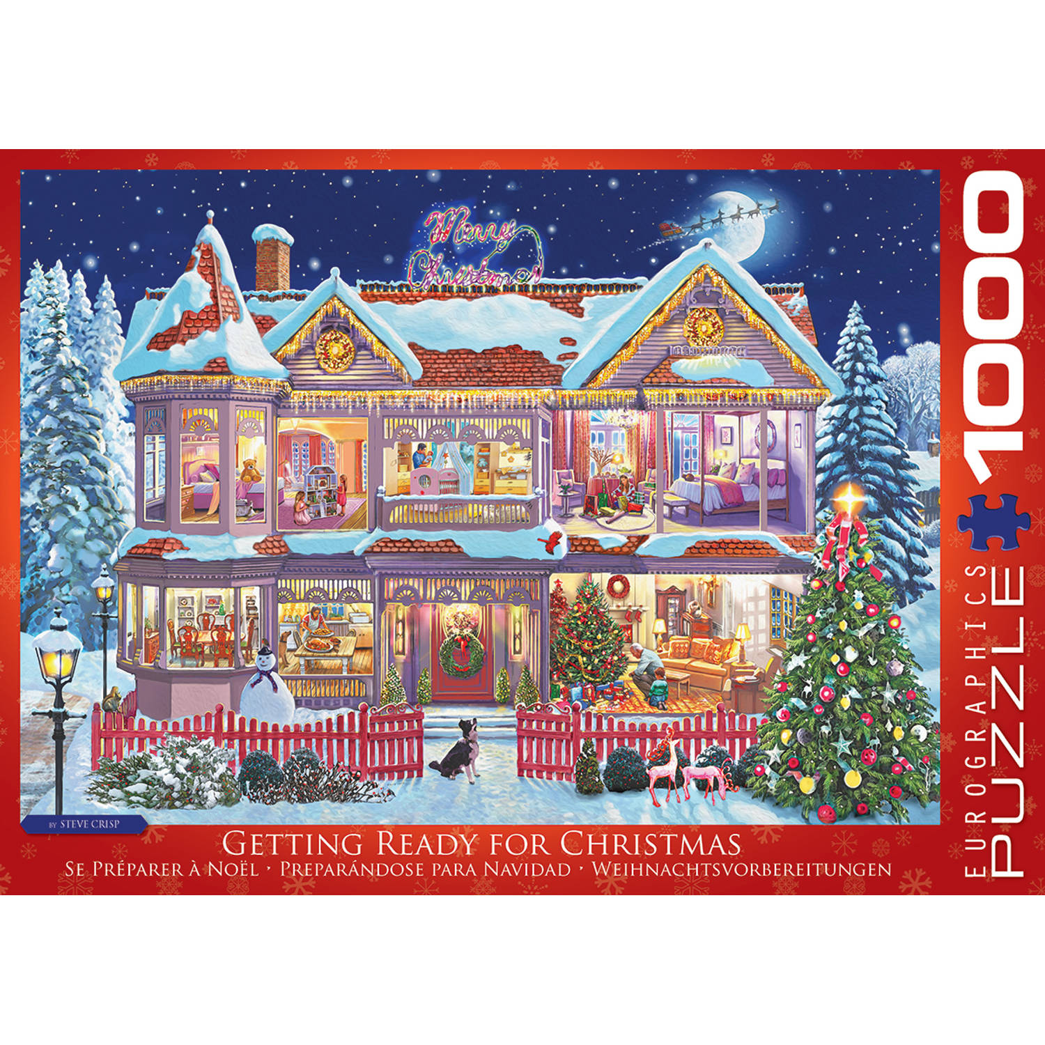 Eurographics puzzel Getting Ready Christmas - 1000 stukjes 3985866