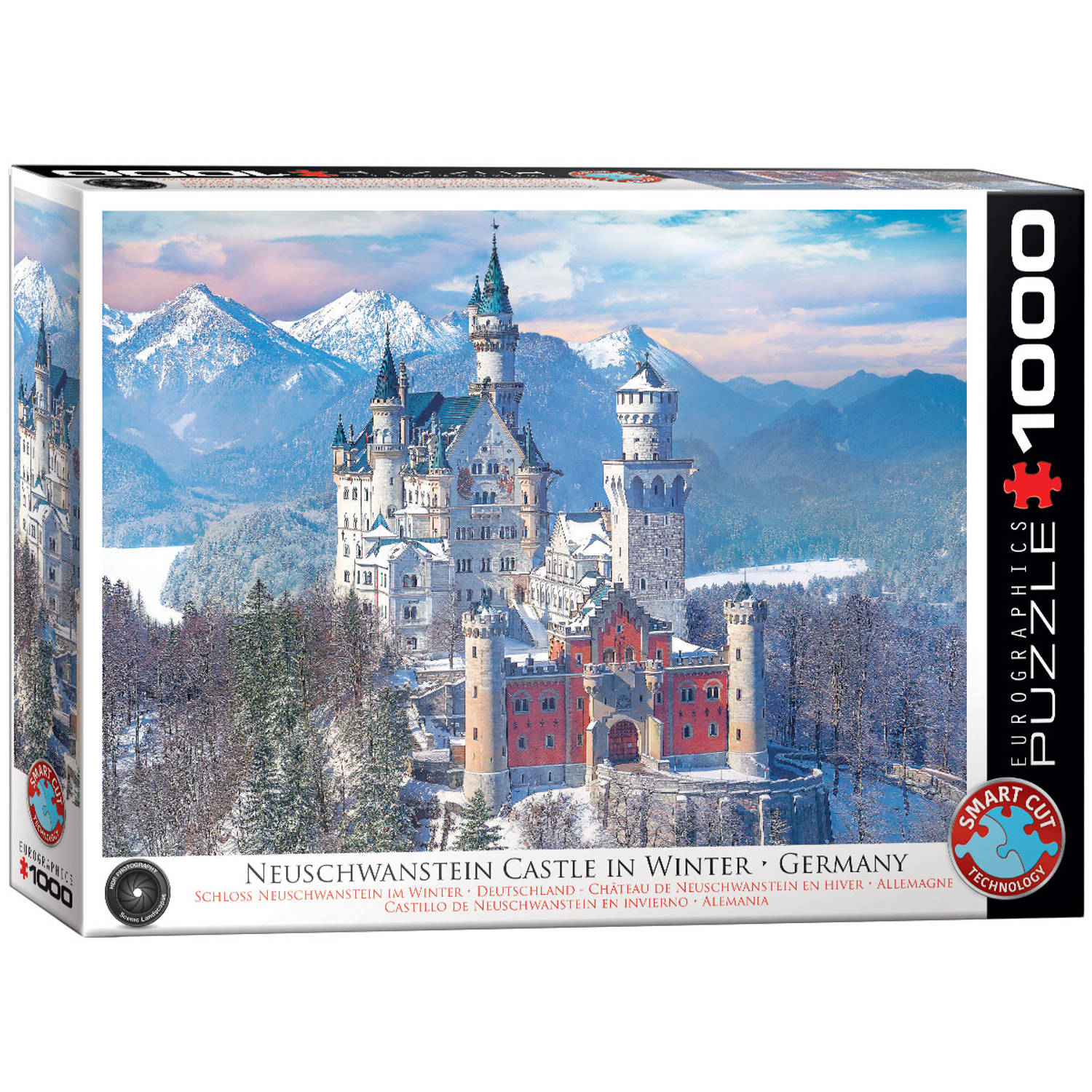 Eurographics puzzel Neuschwanstein Castle in Winter - 1000 stukjes 3986152