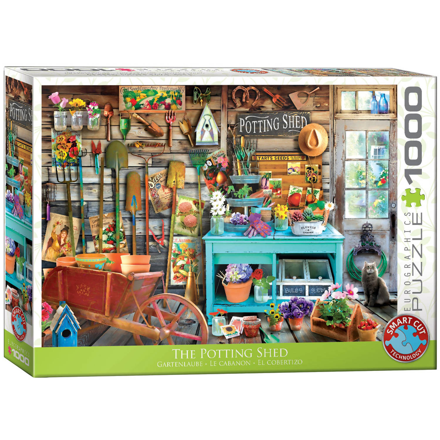 Eurographics puzzel The Potting Shed - 1000 stukjes 3986070