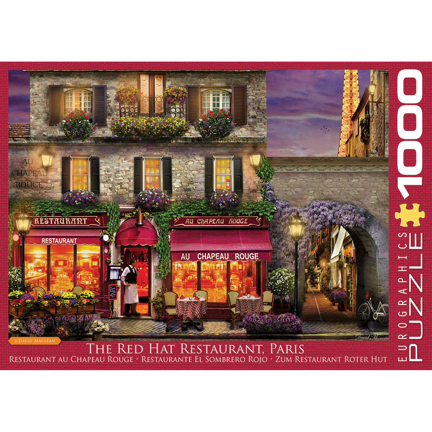 Eurographics puzzel The Red Hat Restaurant Paris - 1000 stukjes 3986064