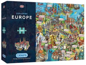 Exploring Europe Puzzel (1000 stukjes) 35137339005