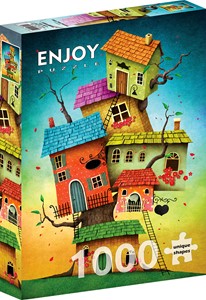 Fairy Tale Houses Puzzel (1000 stukjes) 38151763051