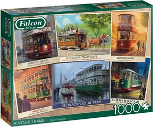 Falcon - Vintage Trams Puzzel (1000 stukjes) 32123459401