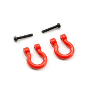 Fastrax Aluminum Towing Hook for RC Crawler (2) Red 36603