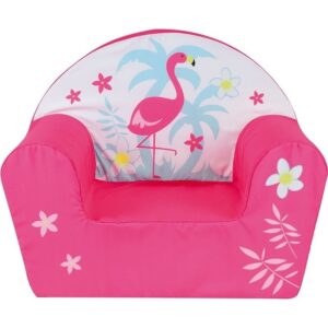 Flamingo kinderstoel/kinderfauteuil voor peuters 33 x 52 x 42 cm 10140579