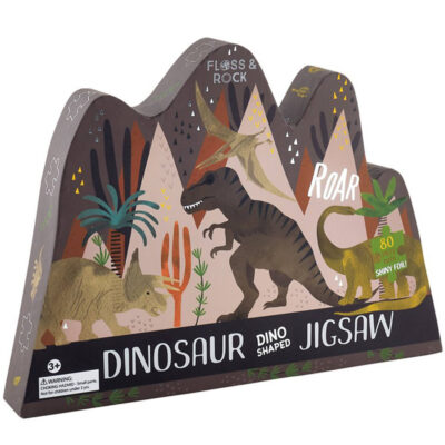 Floss & Rock Dinosaurus - puzzel - 80 stukjes - 35 x 55 cm - Multi 4591926