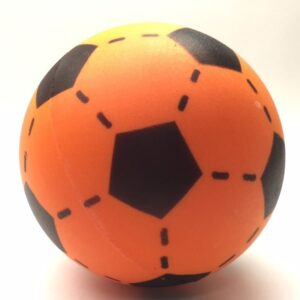 Foam soft voetbal oranje 20 cm 10136200