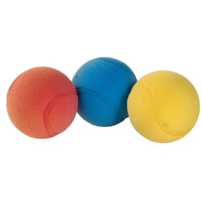 Foam/soft ballen - 3 stuks - gekleurd - 7 cm 10069532