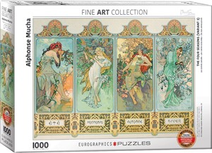 Four Seasons - Alphonse Mucha Puzzel (1000 stukjes) 33234497029