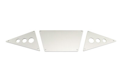 Front Skid Plates - Tube Style Bumper - Silver Aluminum (3pcs) (AX30530) 11980