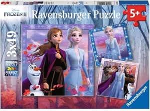 Frozen 2 - De Reis Begint Puzzel (3x49 stukjes) 25093377901