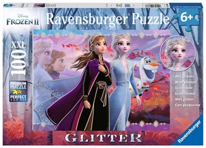 Frozen 2 - Sterke Zussen Glitter Puzzel (100 XXL stukjes) 25101596909