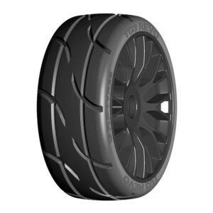 GRP GT T03 REVO - XM7 Medium hard - Mounted on New Flex Black Wheel - 1 Pair 34955