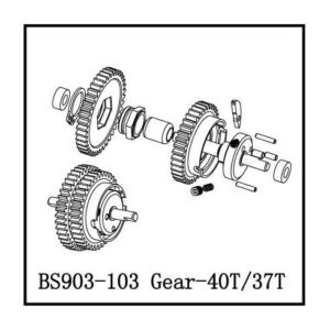 Gear 40T/37T 7652