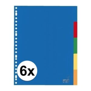 Gekleurde tabbladen A4 met 30 tabs 10101453