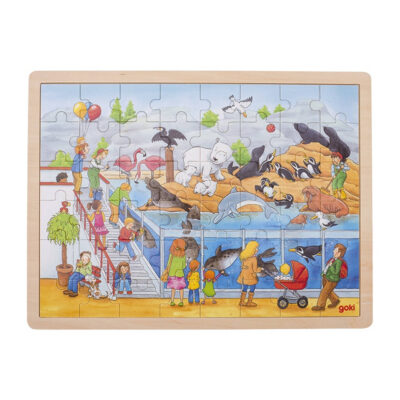 Goki houten legpuzzel dierentuin 48-delig 1643419