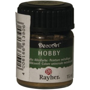 Gouden acrylverf/allesverf potje 15 ml hobby/knutselmateriaal 10054768