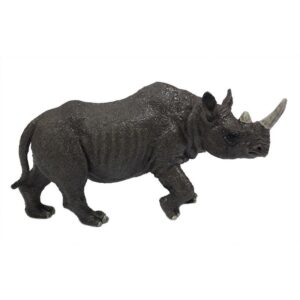 Grijze plastic neushoorn 12 cm 10114029