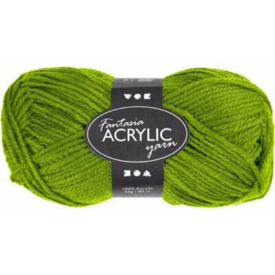 Groen acryl 3-draads garen 80 meter 10088109