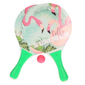 Groene beachball set met flamingoprint buitenspeelgoed 10223054