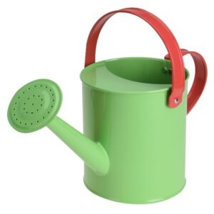 Groene stalen speelgoed gieter 15 cm voor kinderen 10146891