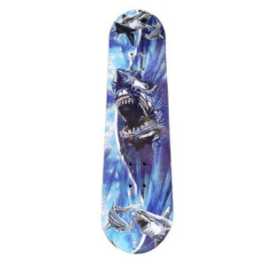 Groot houten skateboard met haaienprint 81 cm 10204948