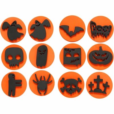 Halloween hobby materiaal stempels 12x 10092870