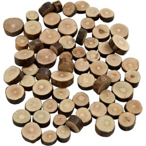 Hout mix 390x mini boomstammetjes 10 x 15 mm 10071400