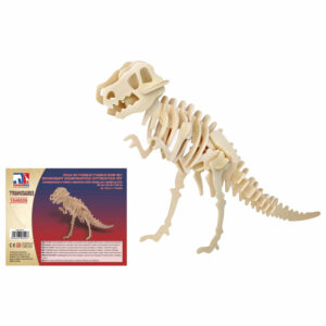 Houten 3D puzzel T-rex dinosaurus 38 cm 10220710