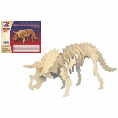 Houten 3D puzzel Triceratops dinosaurus 32 cm 10220733