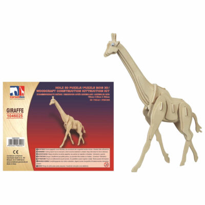 Houten 3D puzzel giraffe 25 cm 10220680