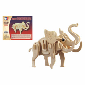 Houten 3D puzzel olifant 20 cm 10220686