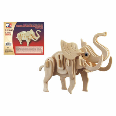 Houten 3D puzzel olifant 20 cm 10220686