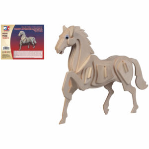 Houten 3D puzzel paard 20 cm 10220722