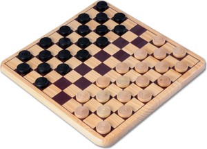 Houten Damspel - 29 x 29 cm 37437752548