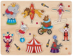 Houten Knopjes Puzzel Circus 28119149875