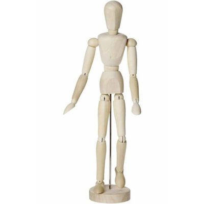 Houten anatomie tekenpop/ledenpop man 30 cm 10193396