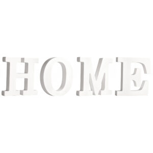 Houten deco hobby letters - 4x losse witte letters om het woord HOME te maken 10244115