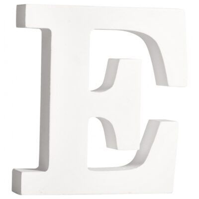 Houten decoratie letter E 11 cm 10066688