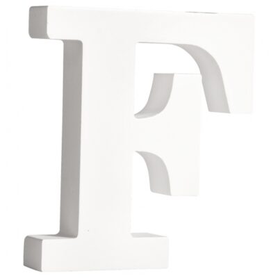 Houten decoratie letter F 11 cm 10066689