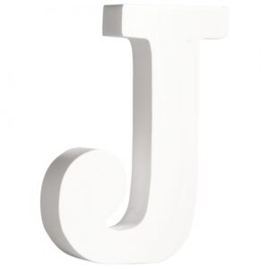 Houten decoratie letter J 11 cm 10066693