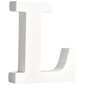 Houten decoratie letter L 11 cm 10066695