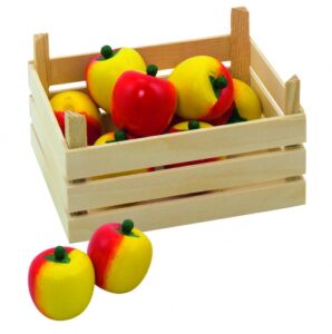 Houten kist met appels 10044281