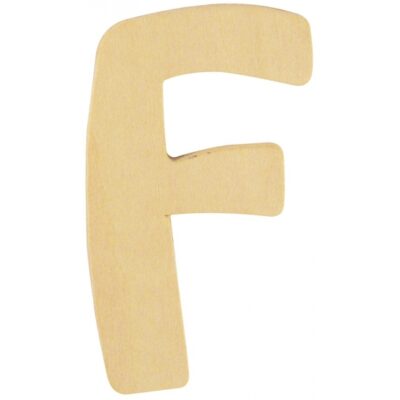 Houten naam letter F 10055564