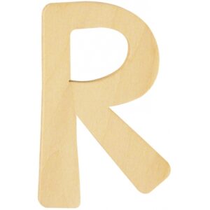 Houten naam letter R 10055576