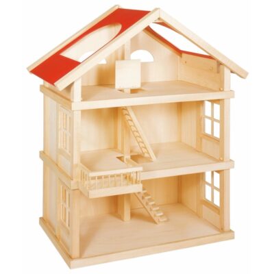 Houten poppenhuis met 2 verdiepingen 10039760